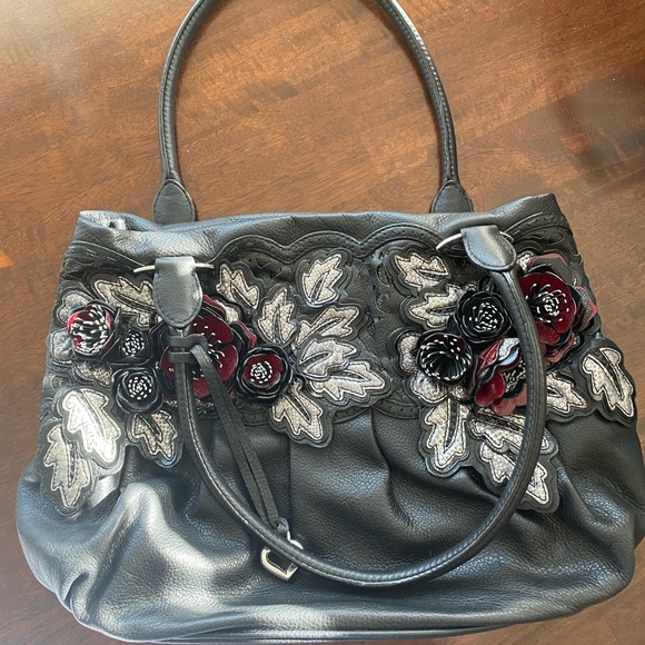 Brighton Crysta Floral Leather Shoulder Bag - Picture 16 of 16